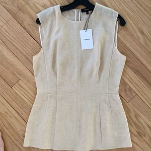 Theory linen blouse tank